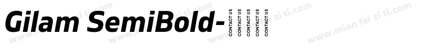 Gilam SemiBold字体转换